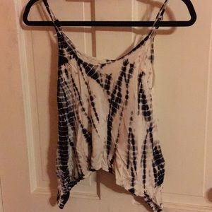 Cute Asymmetrical Tie-Dye Top